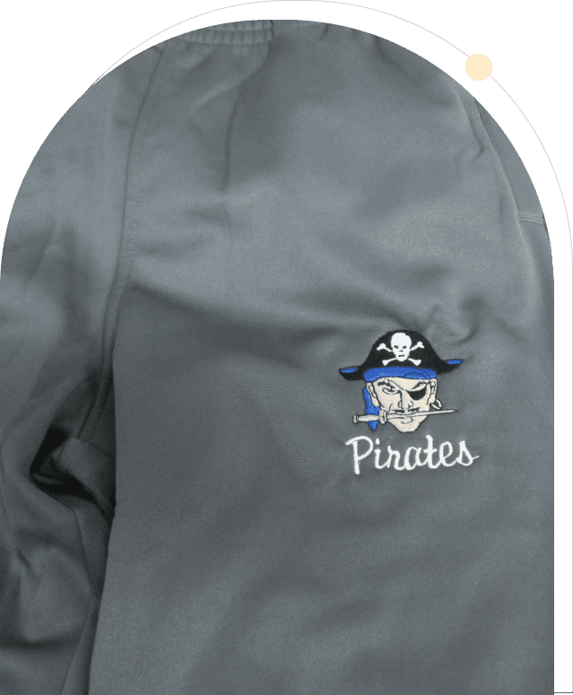 Group-106 (1) A gray bag with a pirate on it